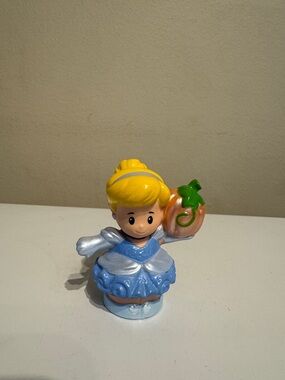 Fisher Price Little People Disney Princess Cinderella Figure holding a Pumpkin